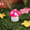 Resin Miniature 6-Color Mushroom Ornaments for DIY Jewelry and Micro Landscapes