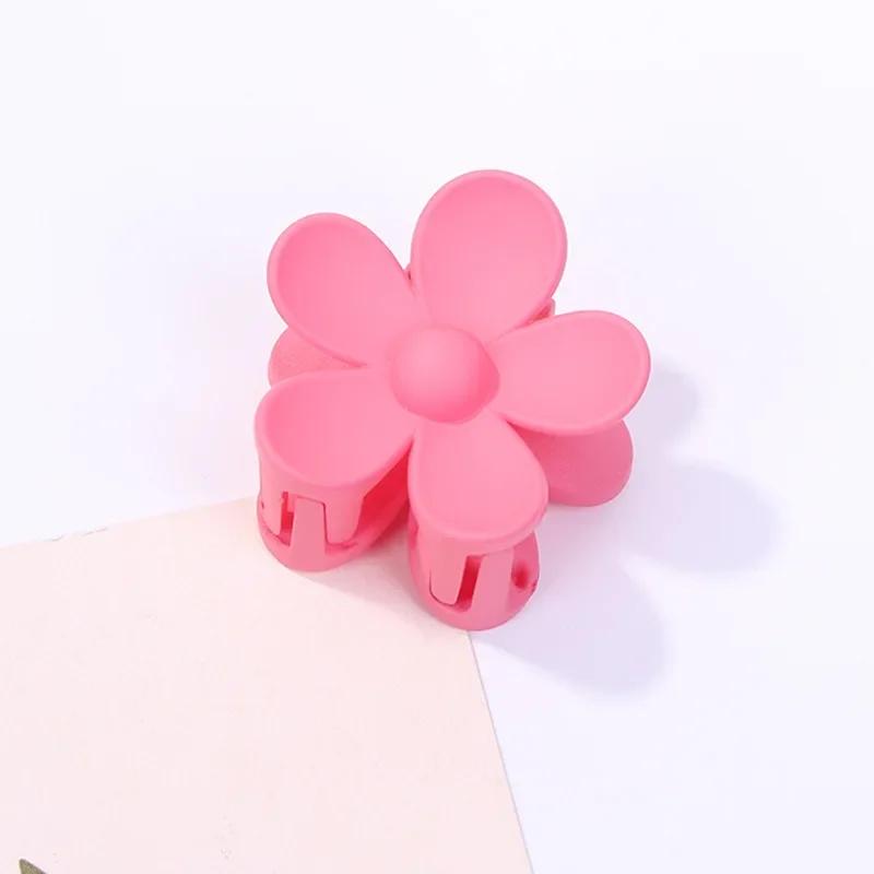 3.5cm 7cm Korea Flower Shape Hair Claw Clips Women Girls Ponytail Hairpin Barrette Headwear Accessories