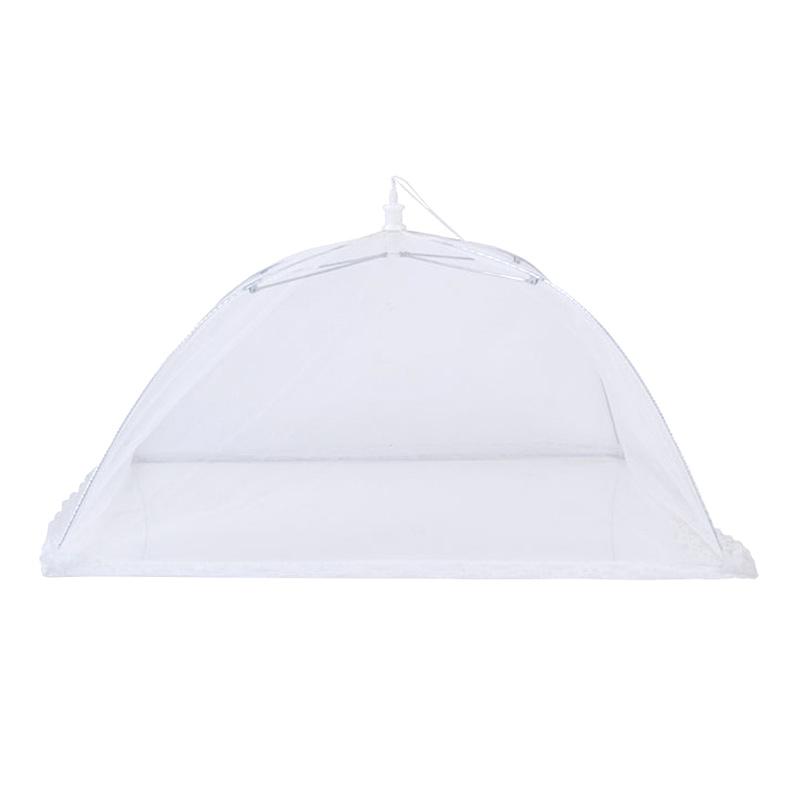 White Mesh Folding Food Cover Outdoor And Indoor Dust-proof Fly-proof And Insect-proof Food Cover Kitchen Accessories