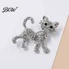 Rhinestone Cat Brooch Shape Pin, Kitten Lapel Pin Clip for Shaped Women Girls, Sweater Cardigan Coat Suit Decoration Jewelry Accessories