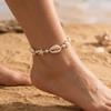 Pearl Starfish Pendant Ankle Handmade Beach Foot Chain Cute Boho Beaded Anklets  Beach Vacation