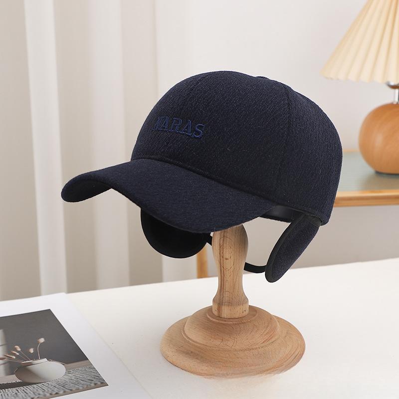

New Winter Ear Protection Plus Velvet Men s Cotton Hat Warm Baseball Hat Cold and Windproof Baseball Hat one size