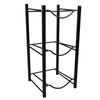 Water Bottle Jug Stand Single Row 3 Tier Water Dispenser Rack Detachable Water Storage Shelf for Home Office Black