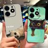 For Tecno Spark 10 Pro Phone Case Spark 10Pro 4G KI7 Elegant Floral Cat Printing Soft Silicone TPU Cases