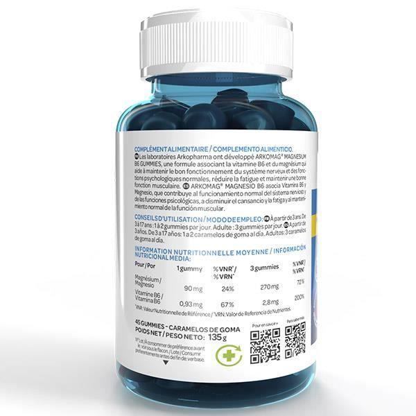 Arkopharma Arkomag Magnésium B6 45 Gummies