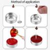 Aluminum Tea Lights Cups,Metal Tea Light Tins with Candle Wicks Empty Candle Jars Candle Containers Candle Mold for Candle Lover