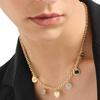 Emporio Armani Heart-Shaped Inlay Design Necklace Women Necklace Gold EGS3103710