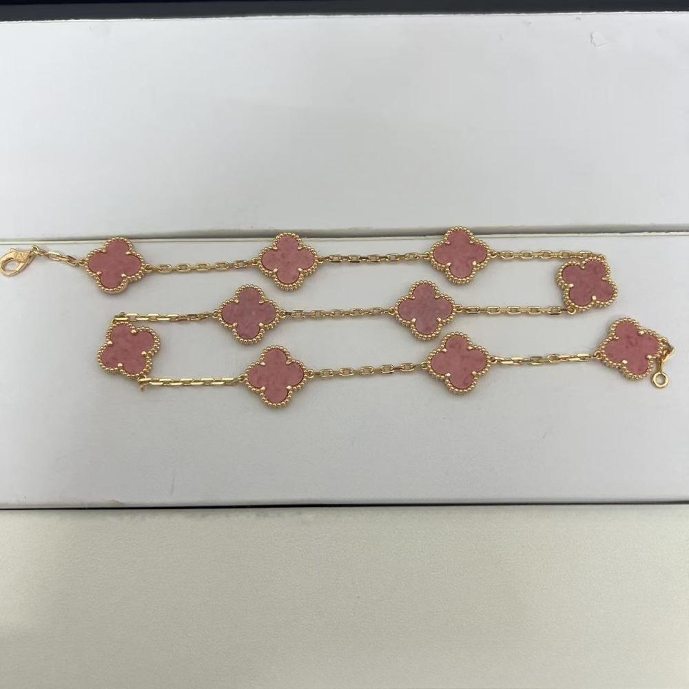 Four-leaf Clover Ten-flower Necklace Thin Light Luxury Ins High-end Collarbone Chain