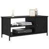 TV Cabinet in Black Oak Look 100 x 40 x 45 cm Particleboard