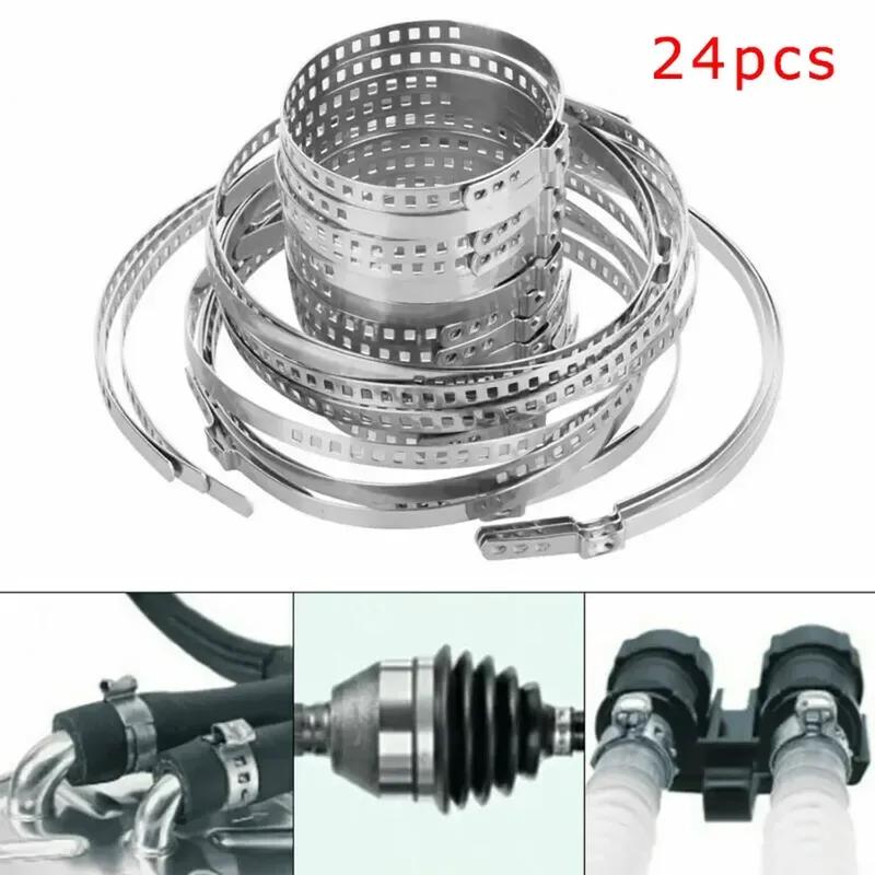 Axle CV Joint Boot Crimp Clamp Kit Driveshaft Stainless Steel CV Boot Clamp 20-50/50-120mm Adjustable drive shaft boot clamps
