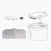 Filtro para Fuente de Agua para Gatos Paquete de 10 Filtro de Repuesto para Fuente Carbón Activado Elemento Filtrante Rectangular de Circulación de Agua para Mascotas