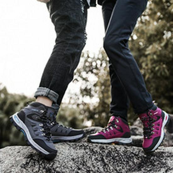 Men's Amphibious Mesh Hiking Shoes - Breathable High-Top Plus Size for Outdoor Sports & Climbing