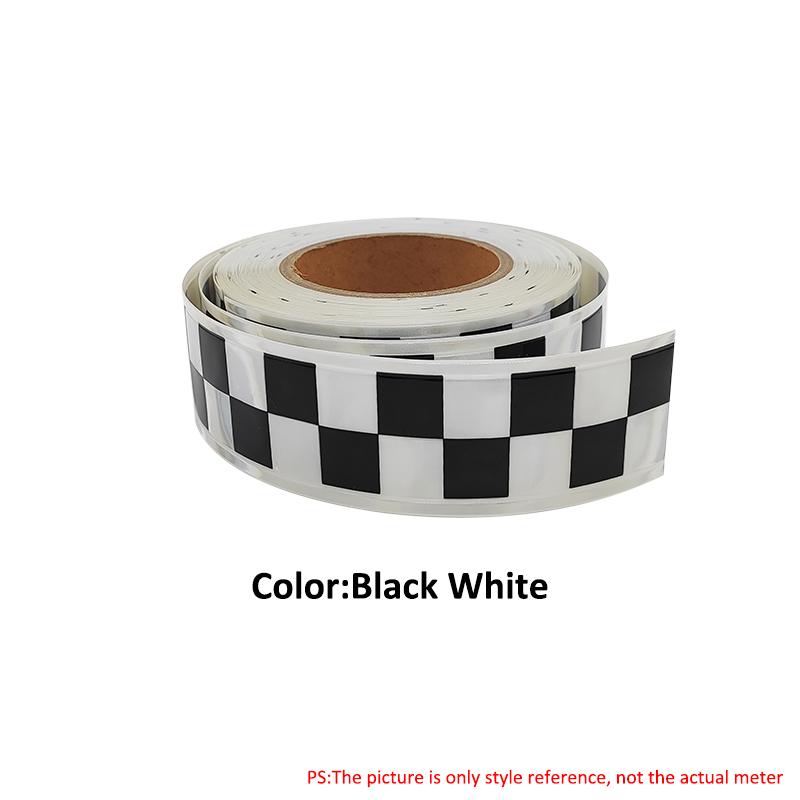 VOOFENG Print Checker Microprismatic Reflective PVC Tape Sewing on Clothes Bag Police Workwear Warning Tape Reflector 5cm Width