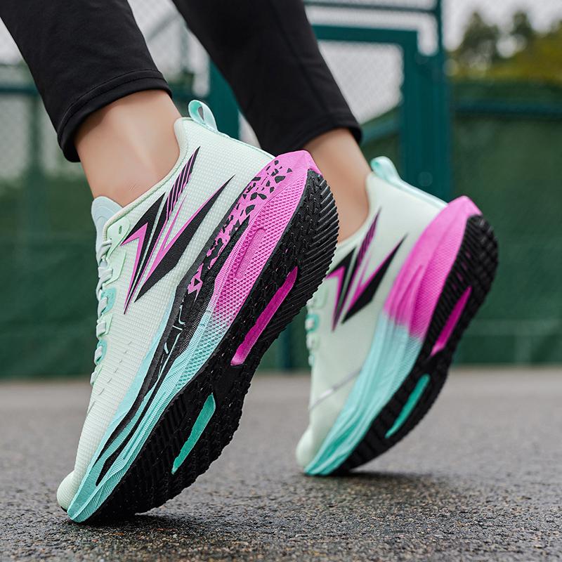 Męskie Specjalistyczne Buty do Biegania Maratońskiego z Płytką Węglową Oddychające Lekkie Damskie Wygodne Sportowe Antypoślizgowe Trampki