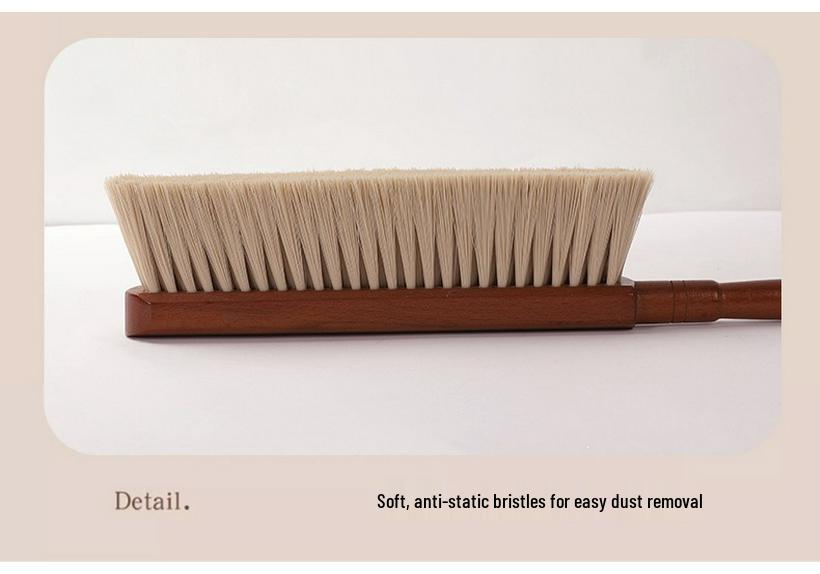 Large Soft Bristle Bed & Carpet Cleaning Brush with Long Handle