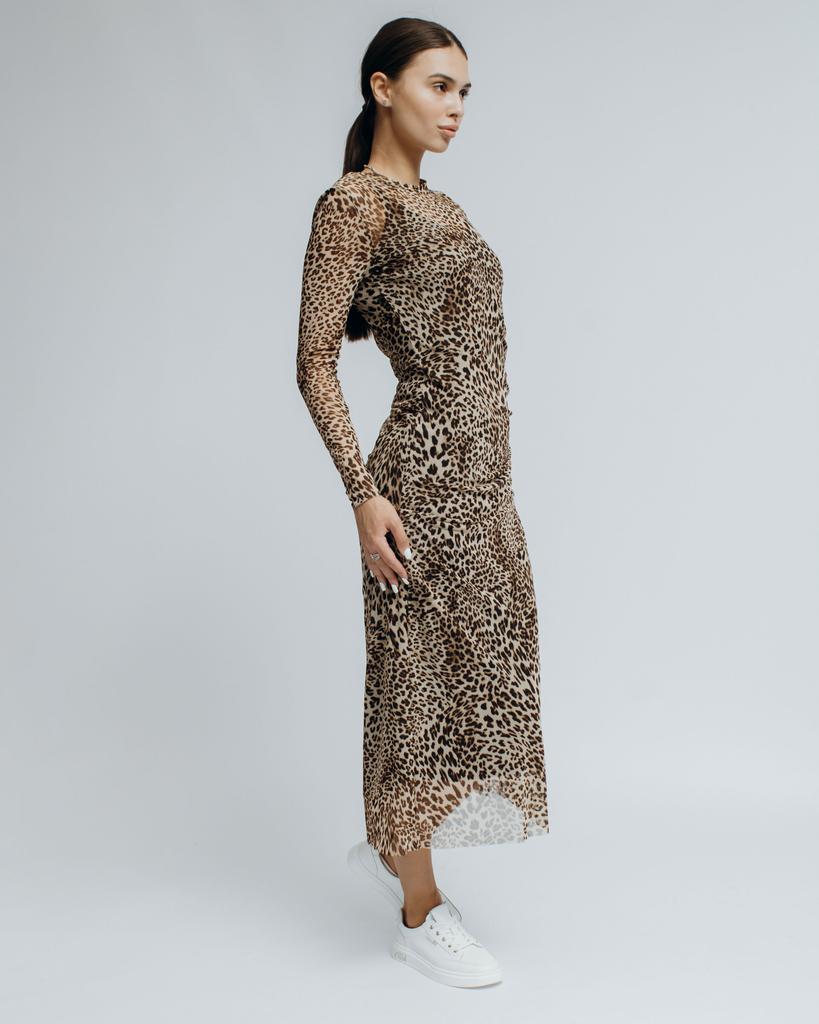 Langes enges Kleid Samsara 6402 36 Leopard