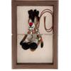 Nepal Handmade Wool Felt Lazy Reindeer Pendant Keychain Ornament Gift
