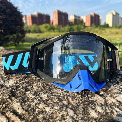 WJL Motocross Goggles Motorcycle Glasses Sunglasses MTB MX ATV Silicone Anti-slip High Quality Windproof Cycling Racing Goggles