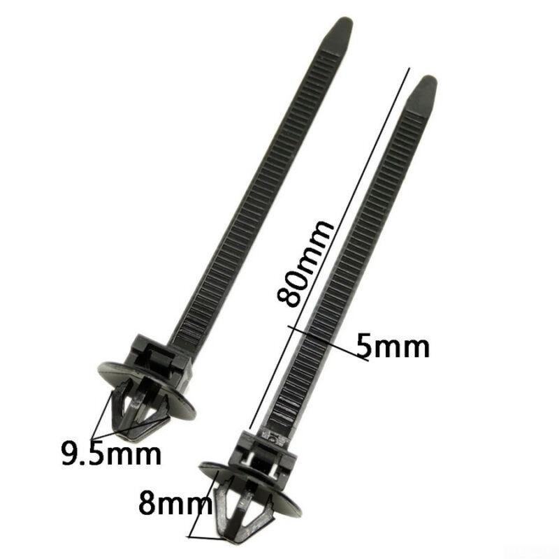 Clips Fastener Car Fastening Strap Kit Set Accessories 50pcs High Quality