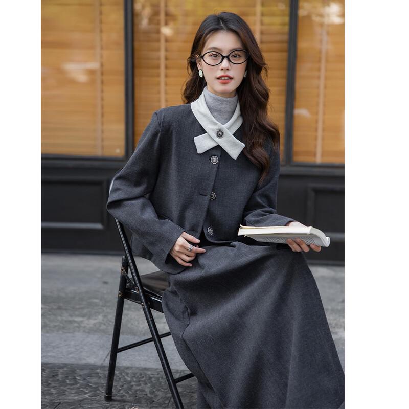 Mocana Women's British Style Jacket and Skirt Set