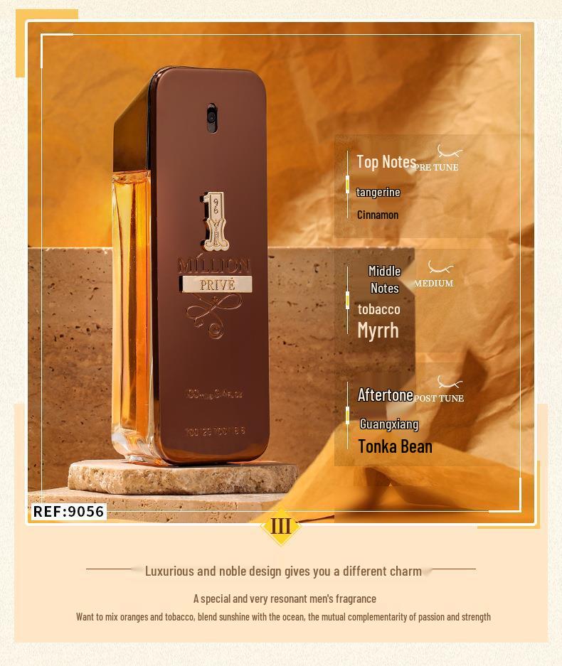Cross Million Gold Brick Men's Perfume | 100ml Long-lasting Woody Fragrance | High-end Scent