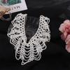 Beaded Lace Trim Collar Multi-layered Pearl Necklace Woven Women's Clavicle Chain  Party
