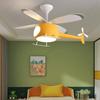 Creative and Simple New LED Helicopter Airplane Fan Chandelier Children's Bedroom Ceiling Fan Lamp