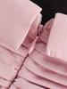 2026 Pink Draping Balloon Mini Camisole Dress - European & American Style Women's Fashion.