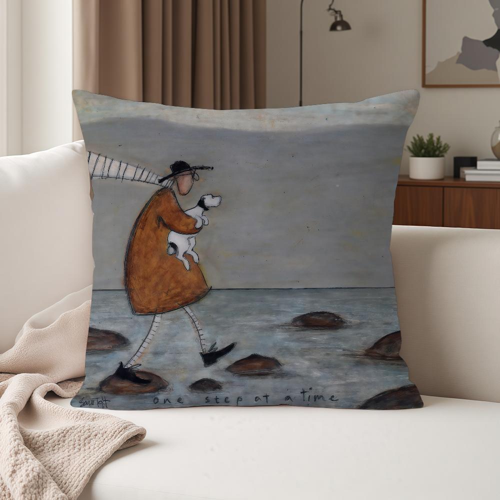 Наволочка S-sam Toft Art Подходит для Спален Гостиных Автомобилей Домашнего Декора 12x12Inch