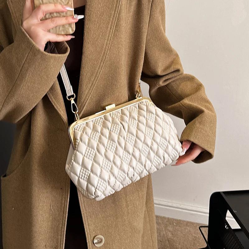 Luxusní večerní kabelka z PU kůže pro ženy, tašky přes rameno, značková designová dámská taška, dámské crossbody kabelky