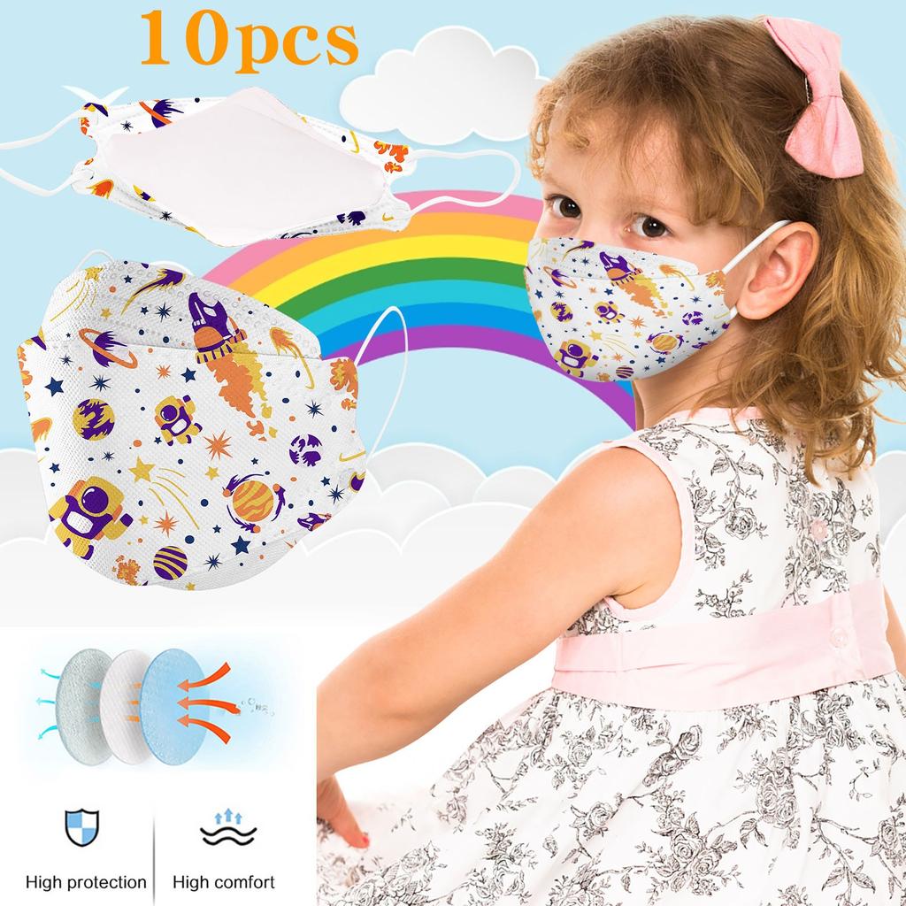 Kids Children's Baby Mask Disposable Face Mask Cartoon 4Ply Ear Loop Masks 10/20/50pcs
