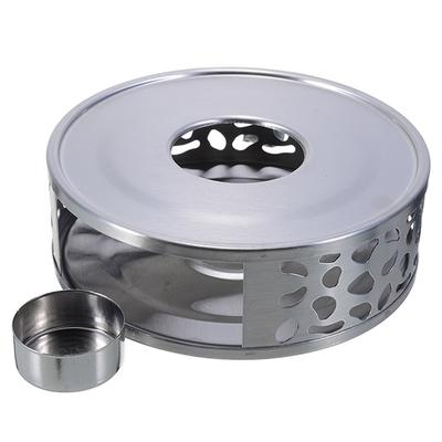 Teewärmer aus Edelstahl mit Teelichthalter für Tee- und Kaffeekannen