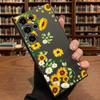 Watercolor Sunflower Pattern Slim Fit Phone Case Anti Scratch Drop Protection For Samsung Galaxy S26 S25 S24 Ultra FE A Series