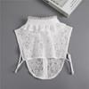 Embroidery False Collars Cotton Adjustable Detachable Women Fake Collars Blouse Top Half Shirt Decoration Clothes Accessories
