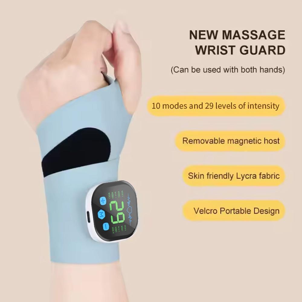 New EMS Electric Hand Wrist Massager Vibration USB Rechargeable Tenosynovitis Massager Universal Cordless Smart Wrist Massager