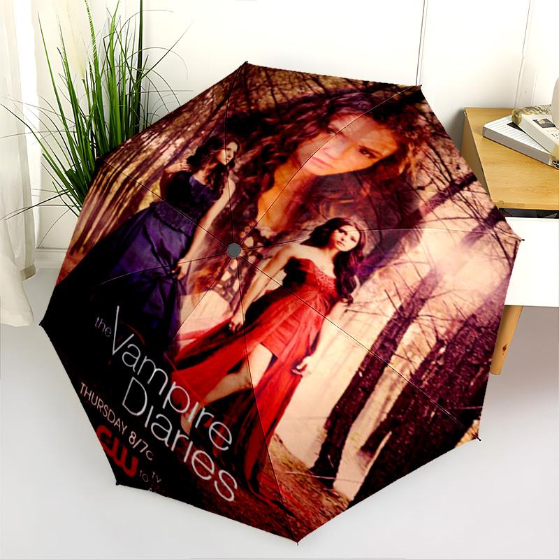 Vampire Diaries Originals Folding Umbrella Travel Durable Travel Umbrella Umbrella Light