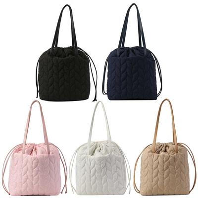 Women Quilted Tote Bag Fashion Puffer Tote Handbag Casual Padded Shoulder Bag Puffy Satchel Bag Daily Dating Purse