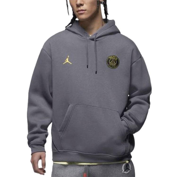 Air Jordan x PSG Hoodie 'Black Gold' Men's DV0612-014
