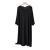 2025 Summer Women's Plus Size Cotton Thin Loose Round Neck Home Dress for Maternity