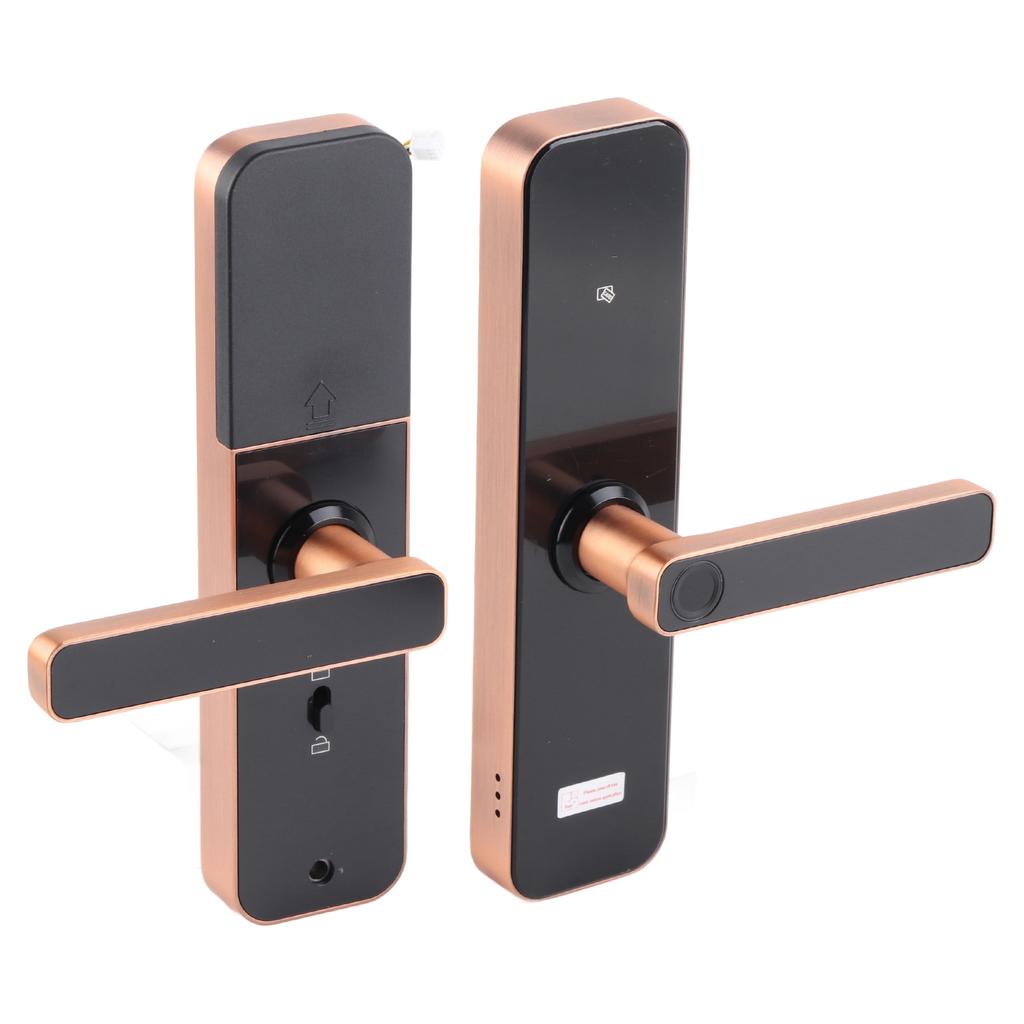 Wi?Fi Smart Door Lock with Touch Panel Fingerprint Keys APP Card Unlock for Home Office Security