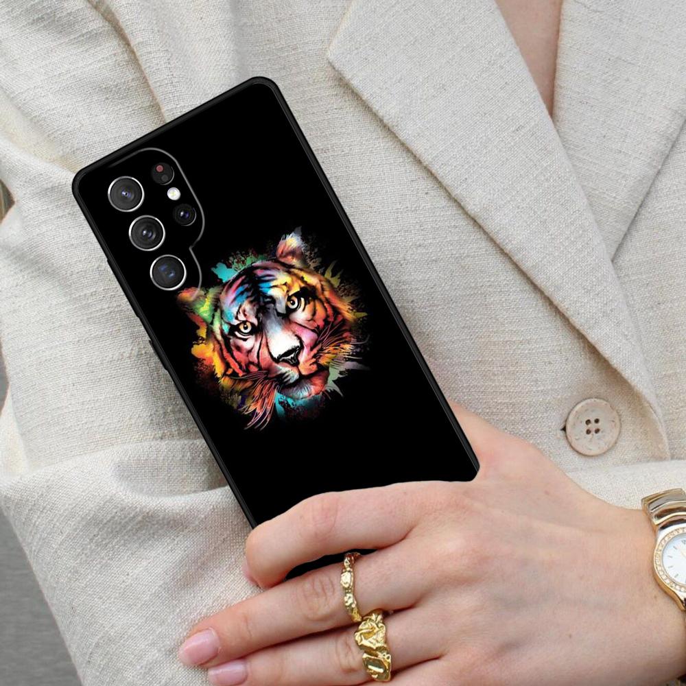 Tiger Face Cell Phone Case for Samsung Galaxy S26 Ultra S25 S24 S23 S22 S21 S20 Note10 Cover