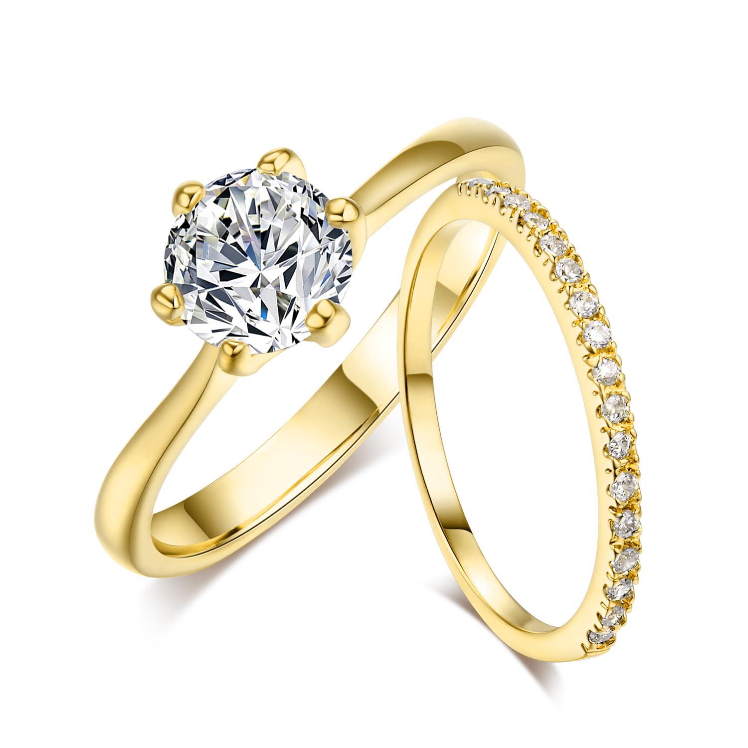 

ZHOUYANG Wedding Ring Set For Women Forever Classic Style Multicolor Optional AAA+CZ Rose Gold Color 2 PCS Fashion Jewelry SR013 10