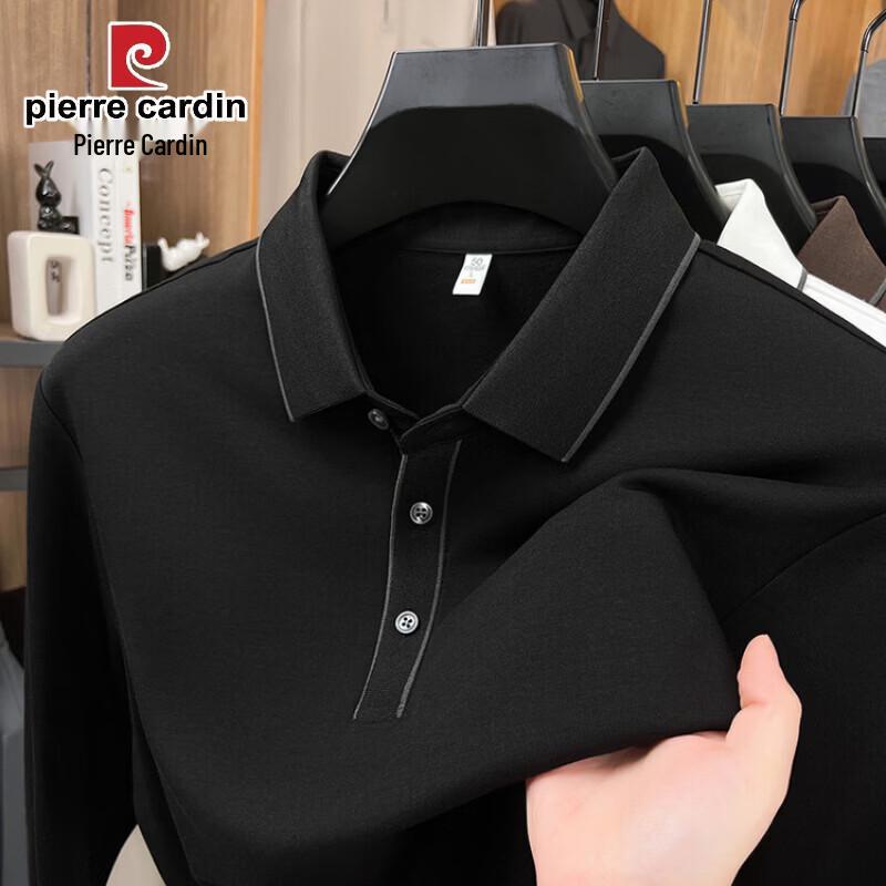 Pierre Cardin Men's Modal Cotton Long Sleeve Polo Shirt