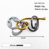 Zinc Alloy Kongming Puzzle Lock: Disentanglement Ring Educational Toy