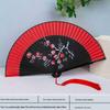 Si Yi Tang handbemalter roter Seidenfächer für Damen - Zhao Yuan Tanzdesign