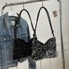 Trendy Sequin Handbag Women's 2024 Spring Latest Fashion Big Capacity Armpit Shoulder Bag Popular Small Square Bag