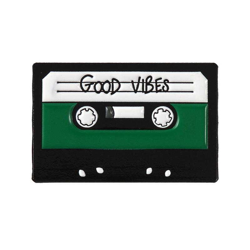 Halloween Cd Player Audio Tape Badges Brooch Enamel Pins Label Bag Backpack Hat Jewelry Gift Dress Accessories