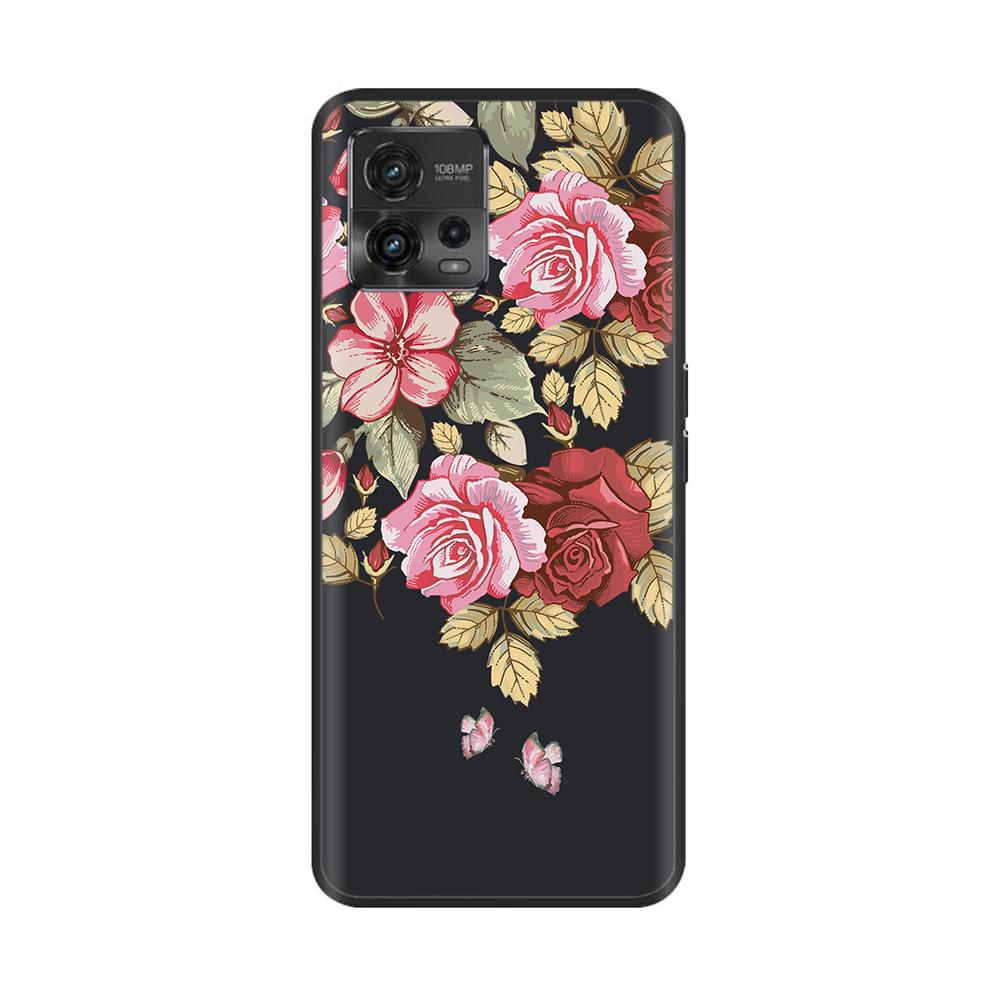 For Motorola Moto G72 Case G 72 Soft Black Painted Silicone Bumper Back Cover For Motorola Moto G72 Case 6.55" Coque Fundas Capa