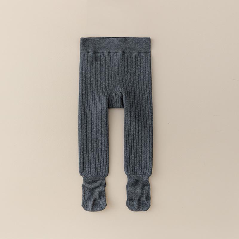 Children's Winter Velvet Base Layer Pants - Thick, Warm Cotton Wool One-Piece for Boys and Girls