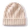 Cashmere hat women's autumn and winter versatile double-layer thickened warm knitted wool ear protection hat men's pit strip first-line hat winter